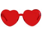 Heart Shaped Rimless Sunglasses